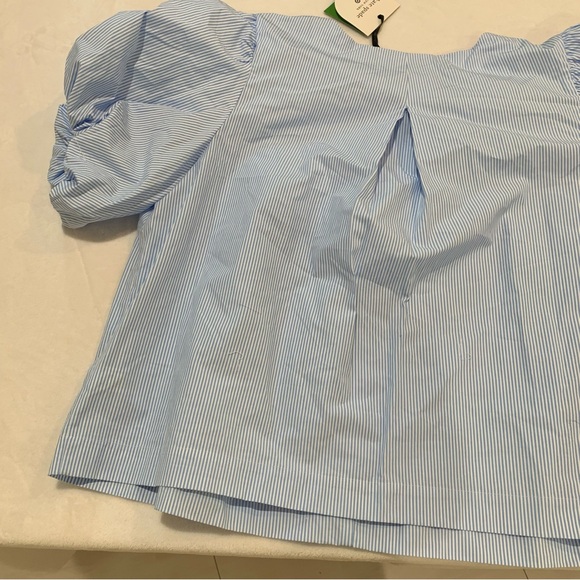Kate Spade for Target collab! Blue white Striped Women's Top size 1XL new cotton - Picture 10 of 16